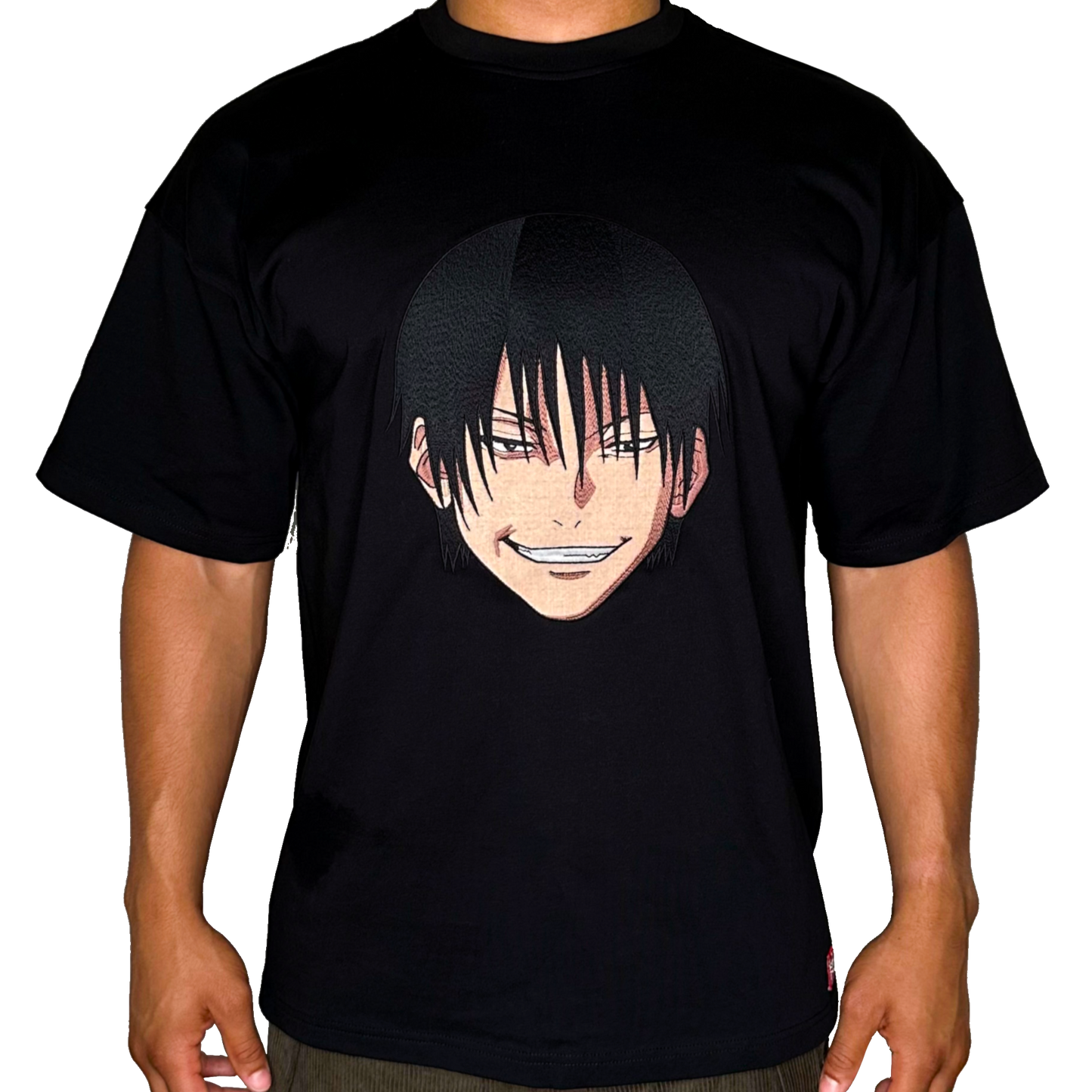 Black 'Worm' Embroidered Graphic T-Shirt