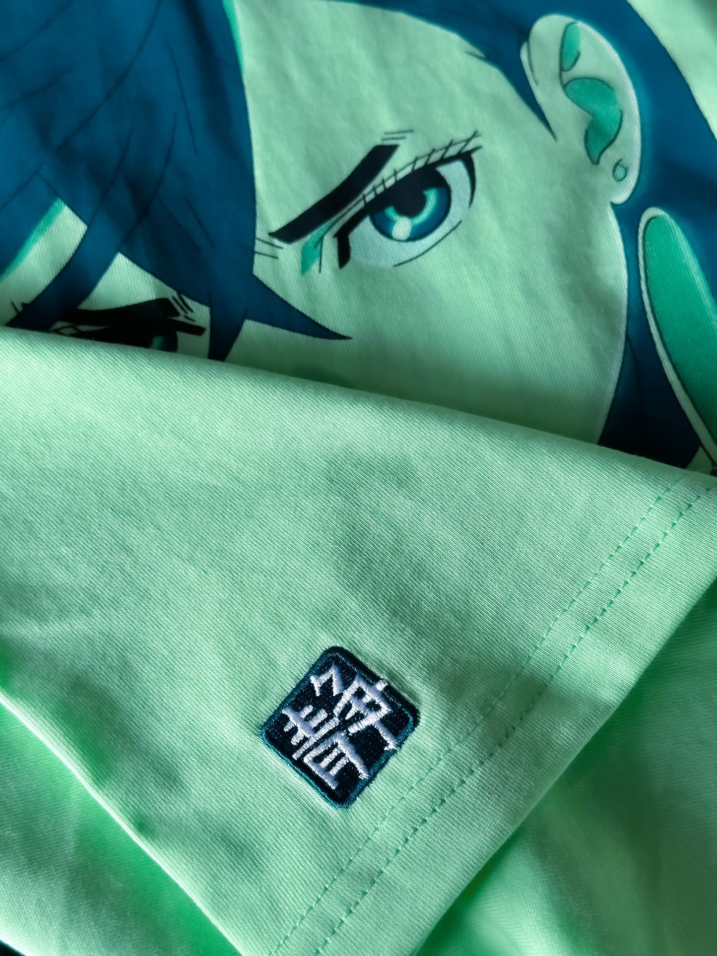 Bright Teal 'Alien' Graphic T-Shirt