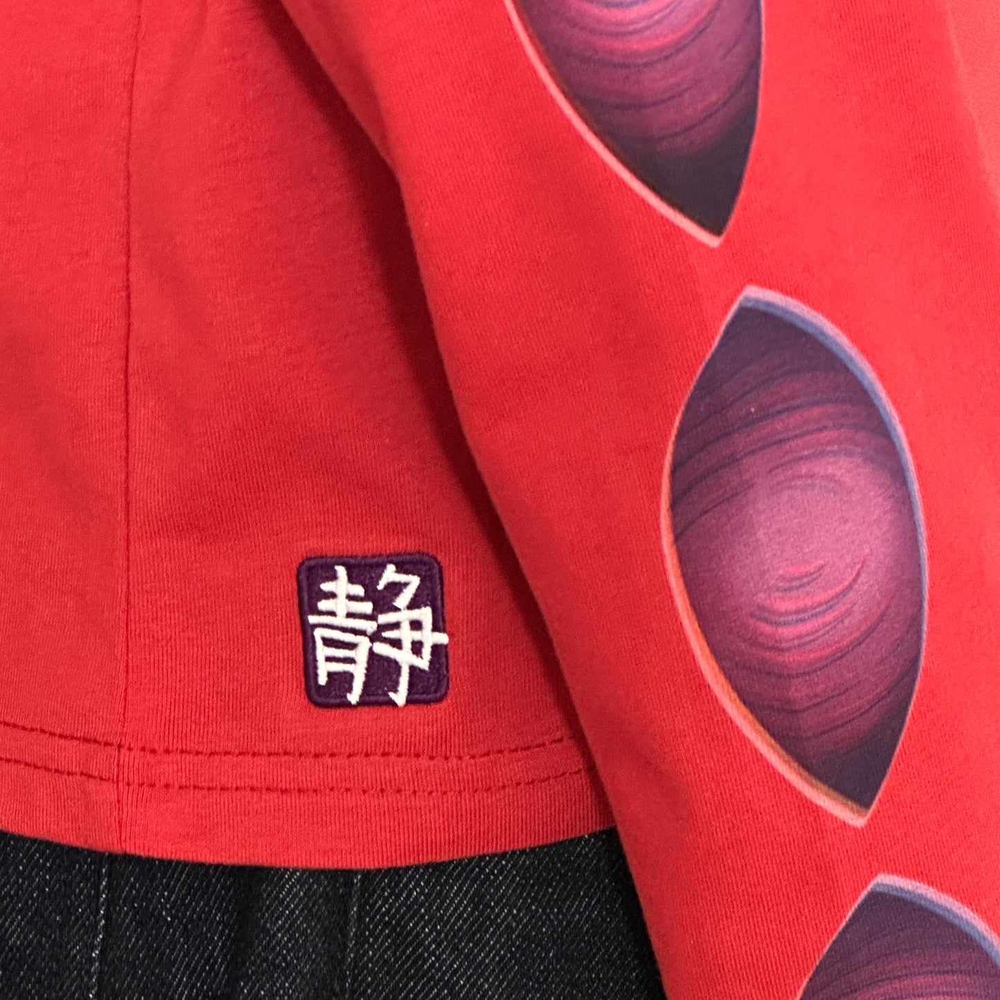 Red 'Evil Eye' Long Sleeve T-Shirt