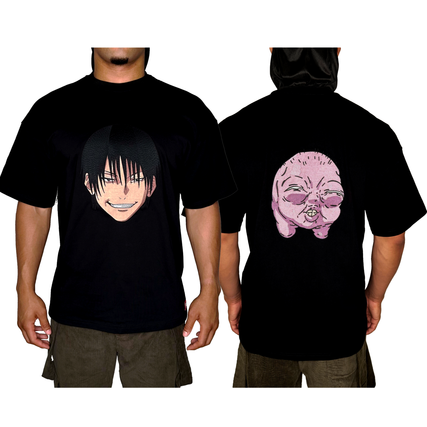 Black 'Worm' Embroidered Graphic T-Shirt