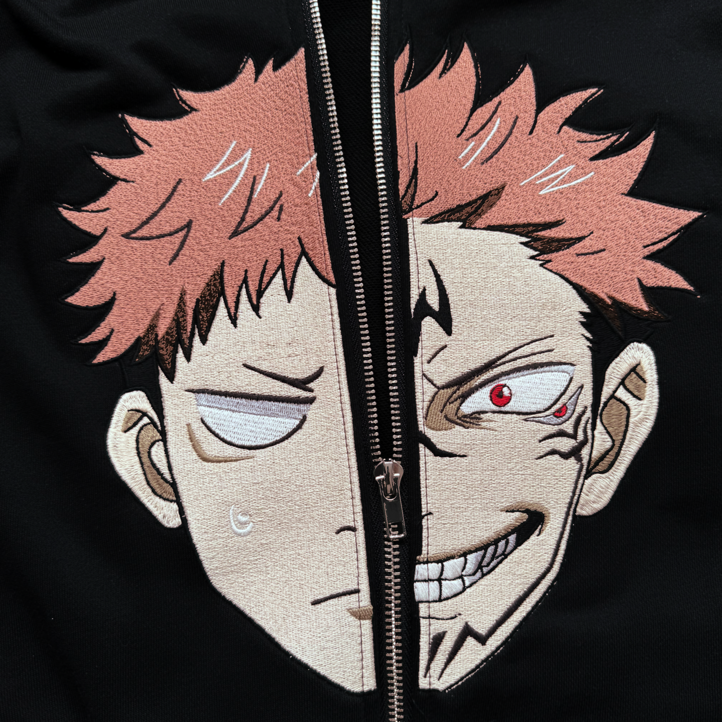 Black 'Curses' Zip-Up Hoodie