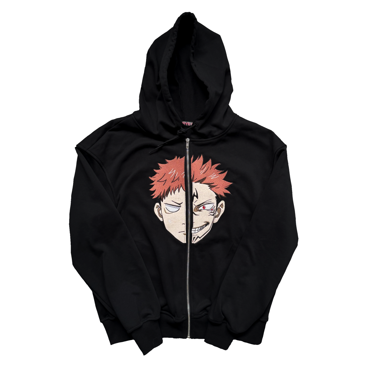 Black 'Curses' Zip-Up Hoodie