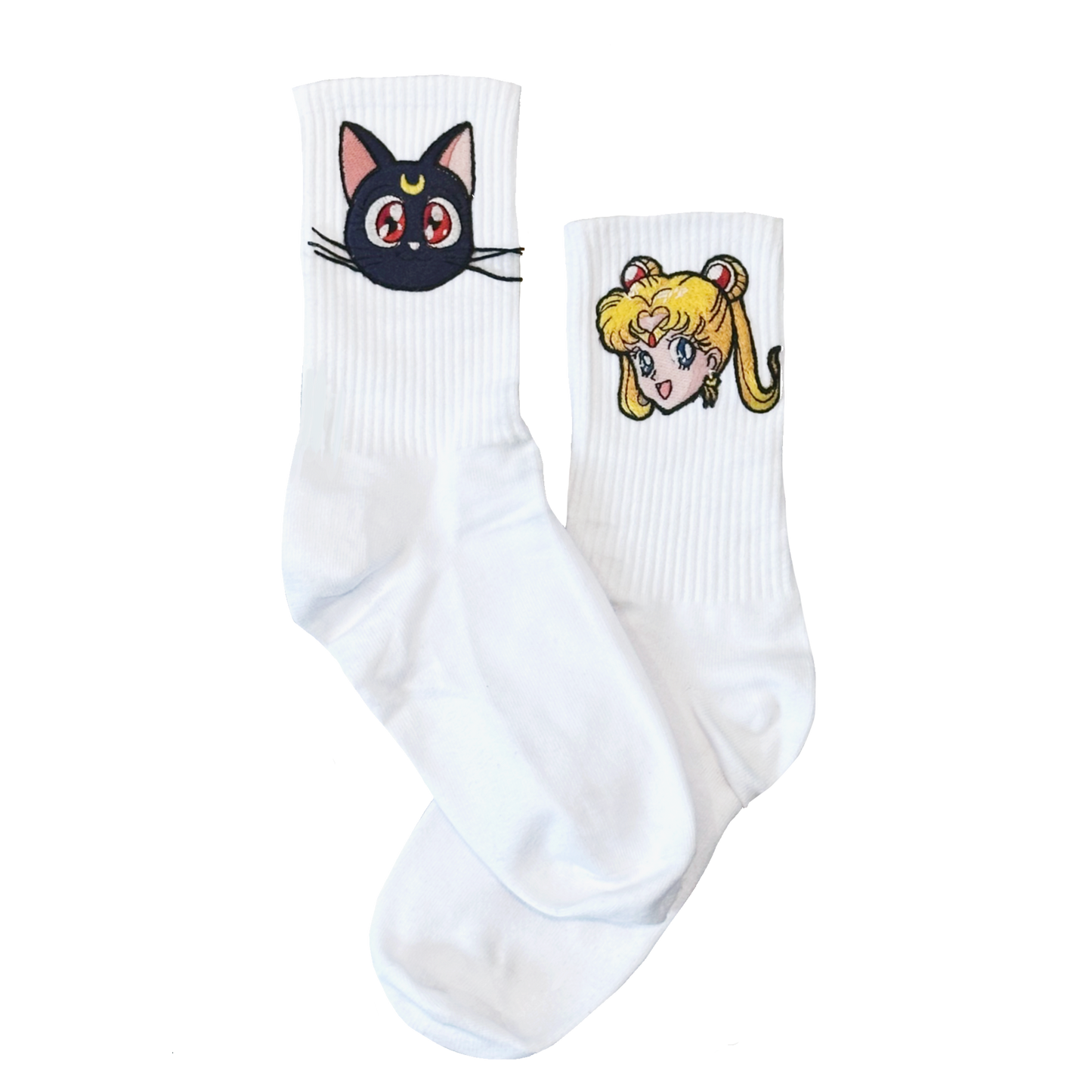 White 'Moon' Socks