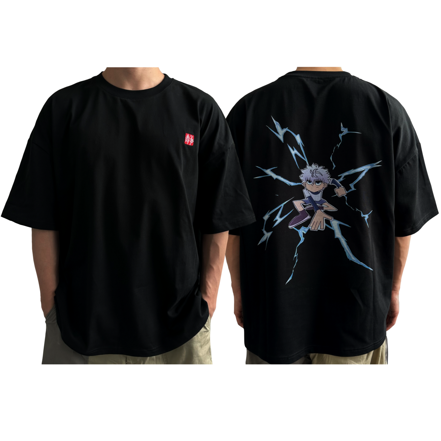 Black 'Phantom' Graphic T-Shirt