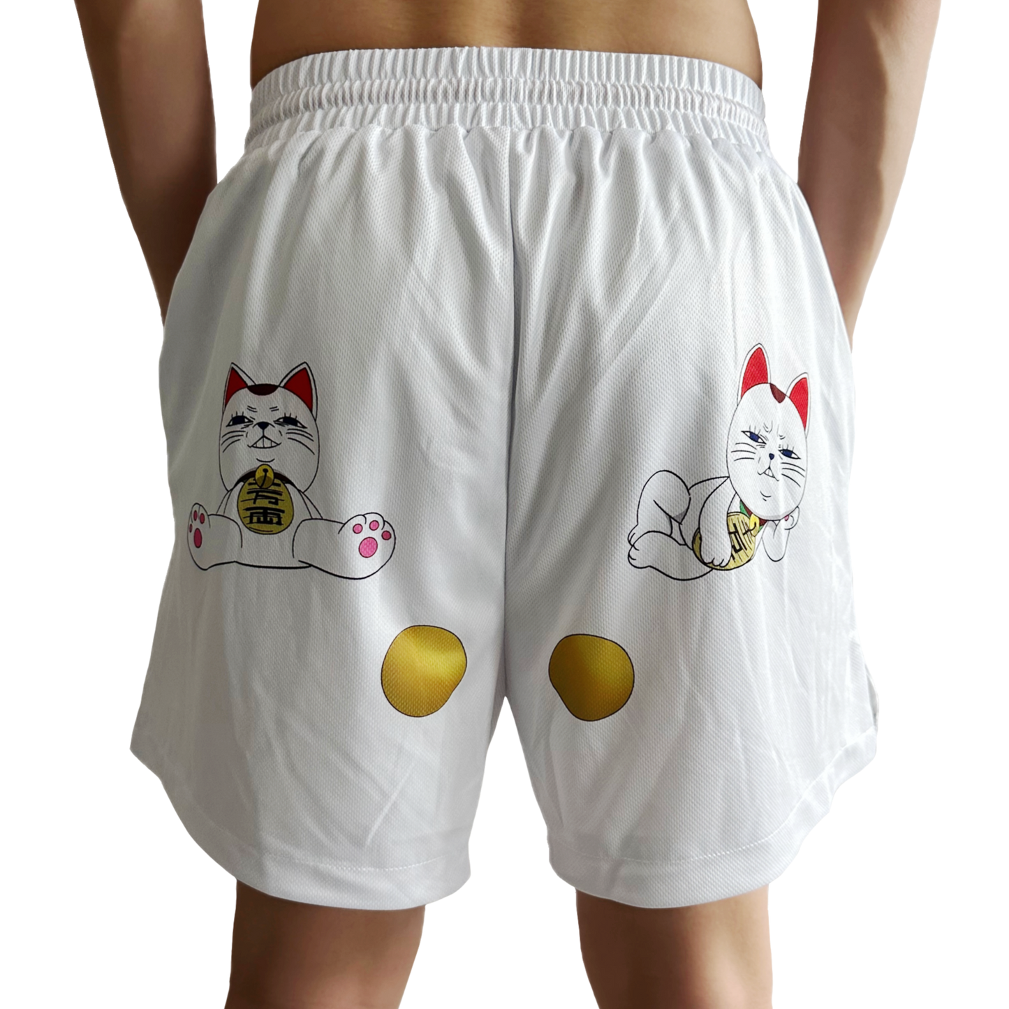 White 'Golden Balls' Lounge Shorts