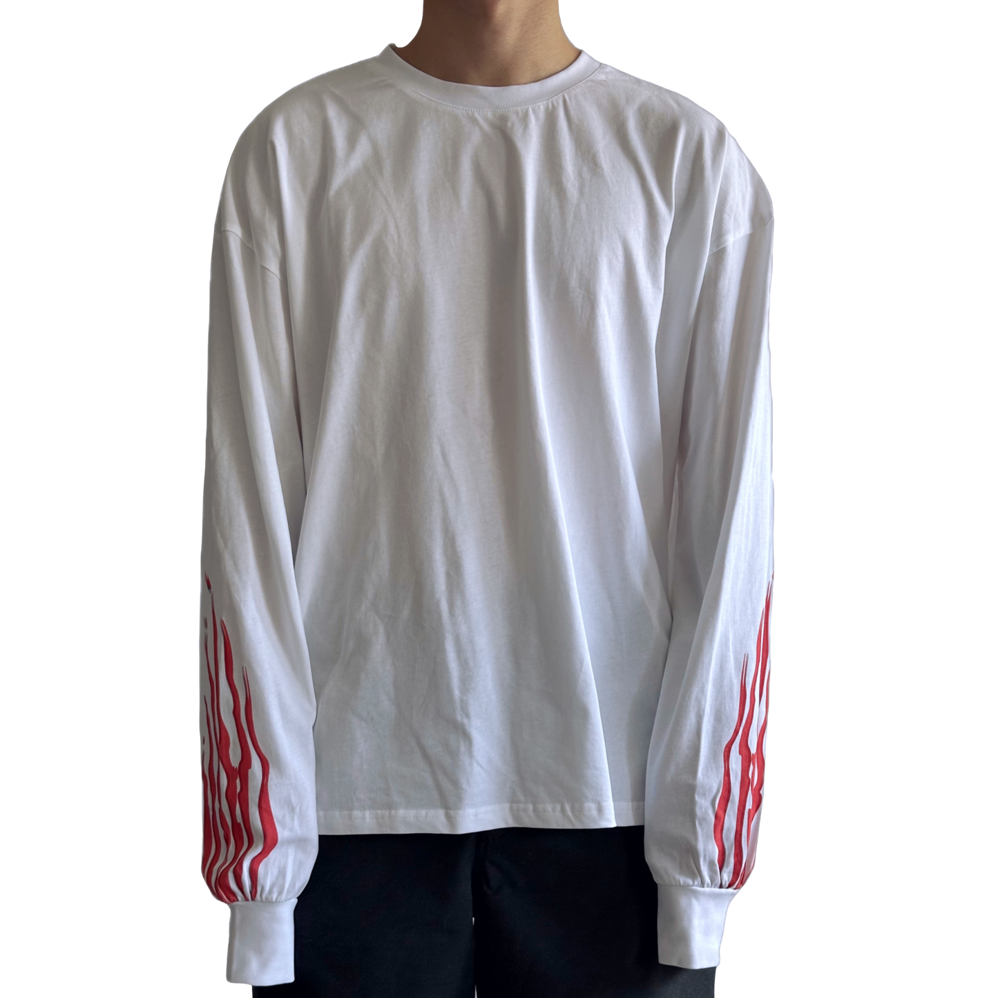 White 'Turbo' Long Sleeve T-Shirt