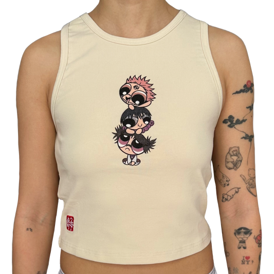 Beige Crop Top