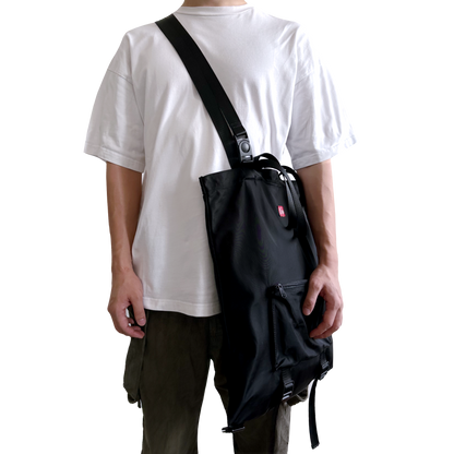 Black Nylon Utility Bag