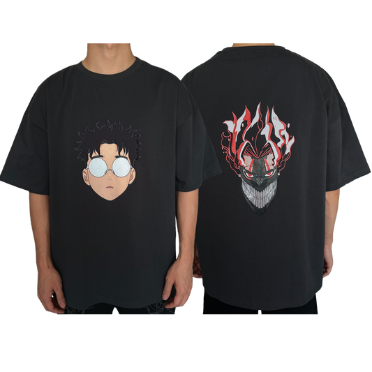 Gray 'Turbo' Graphic T-Shirt