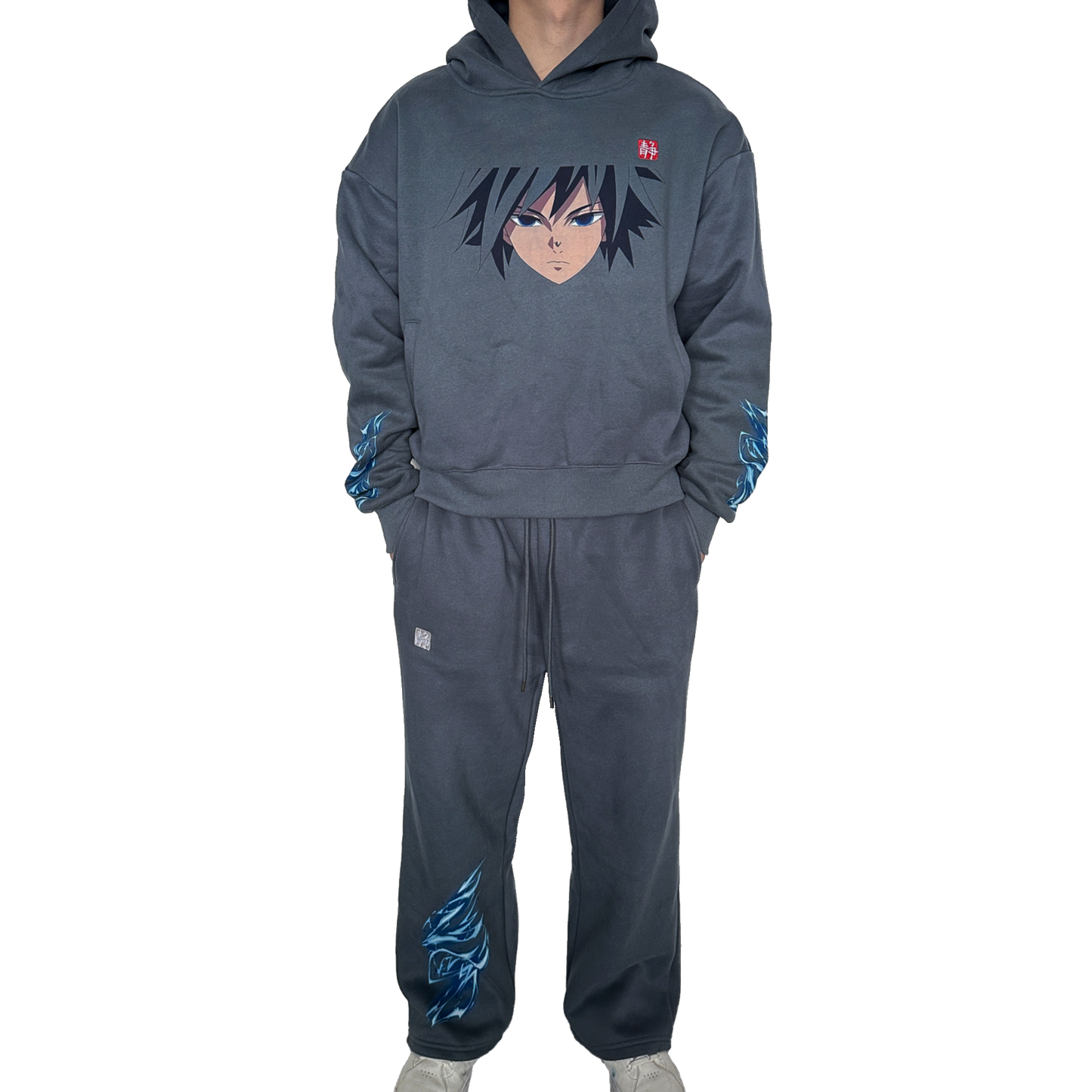 Dusty Blue 'Water' Sweatpants