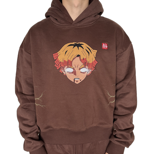 Dark Brown 'Thunder' Hoodie
