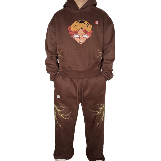 Dark Brown 'Thunder' Tracksuit (Set)