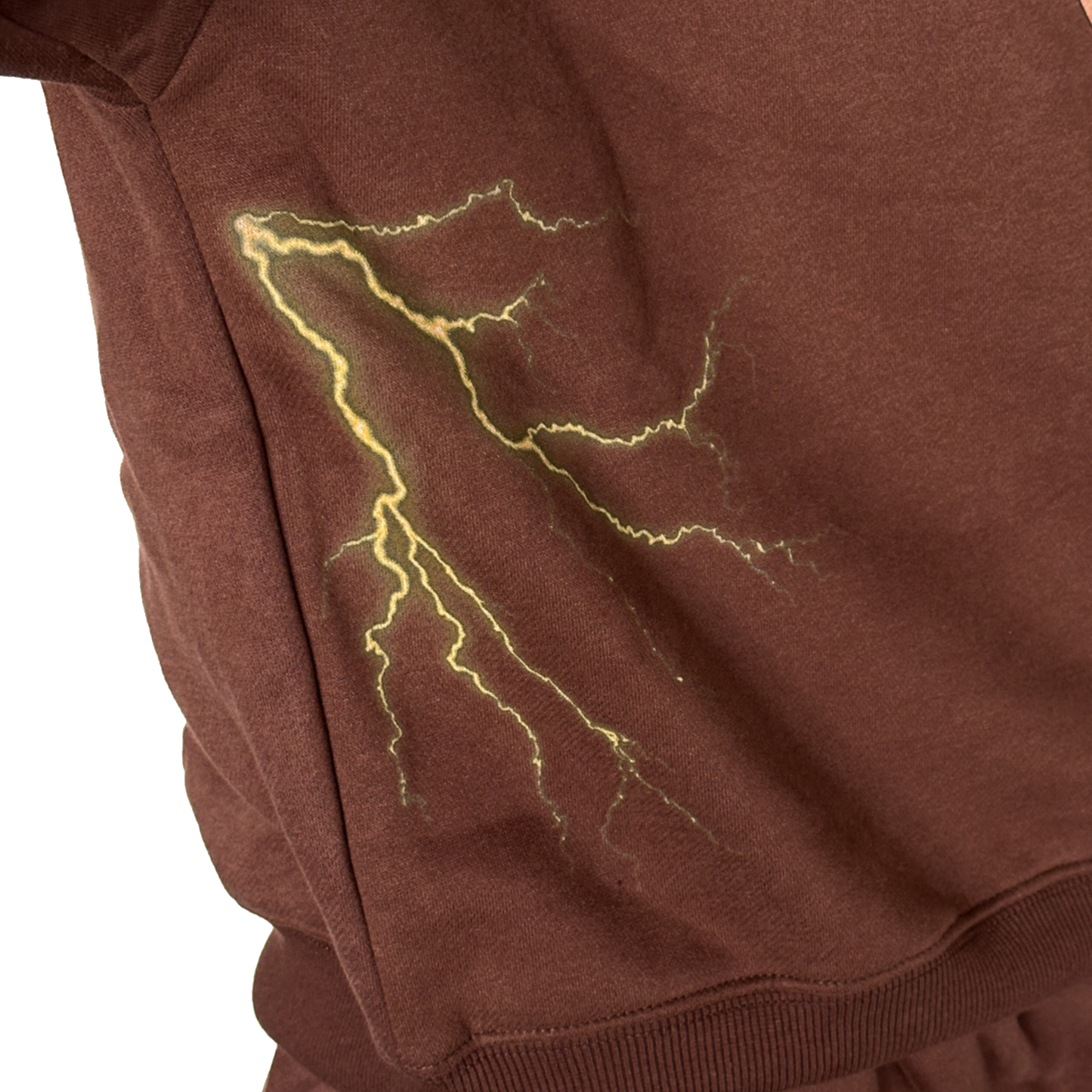 Dark Brown 'Thunder' Hoodie