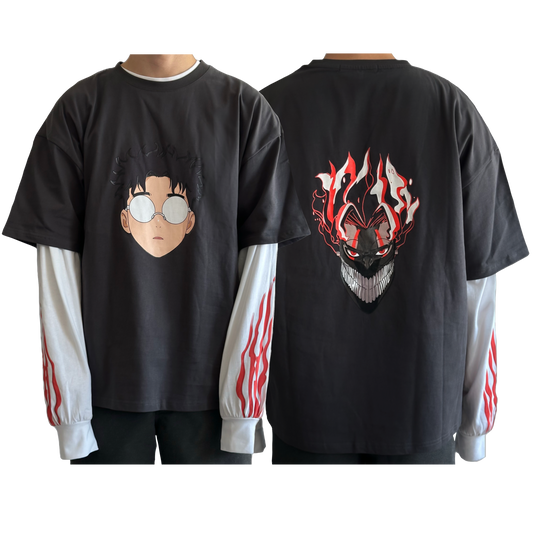 Graphic T-Shirt & Long Sleeve (Set)