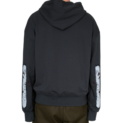 Slate Gray 'CSM' Zip-Up Hoodie