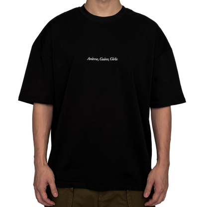 Black 'AGG' T-Shirt