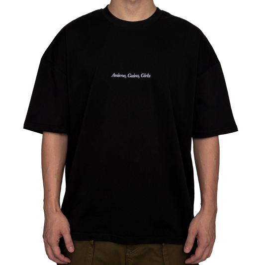 Black 'AGG' T-Shirt