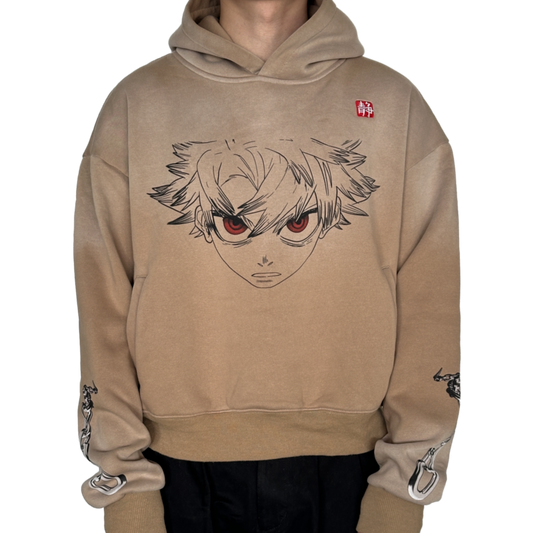 Sun-Faded Brown 'Trash' Hoodie