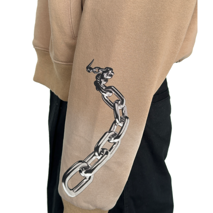 Sun-Faded Brown 'Trash' Hoodie