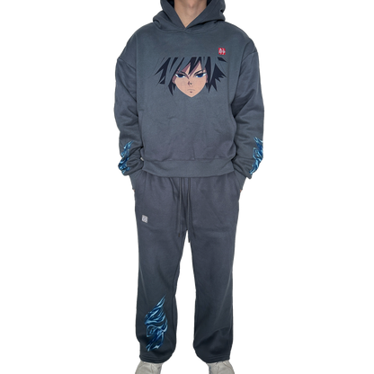 Dusty Blue 'Water' Hoodie