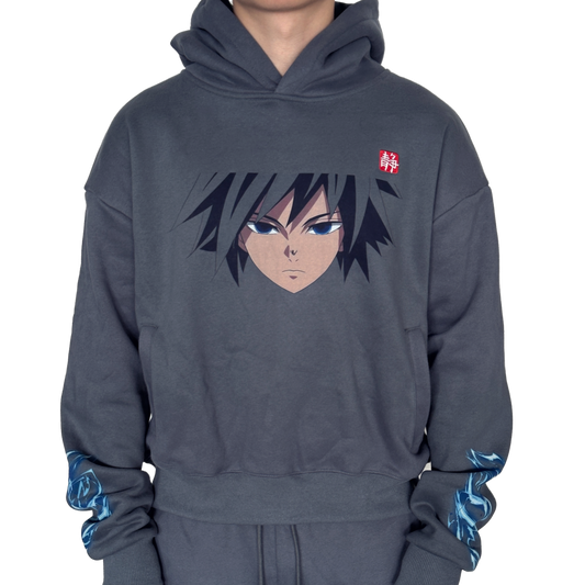 Dusty Blue 'Water' Hoodie