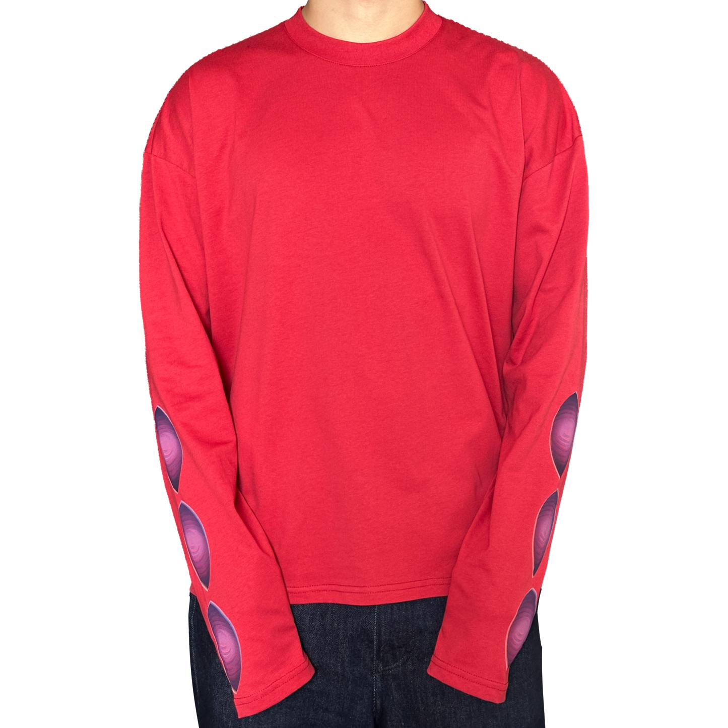 Red 'Evil Eye' Long Sleeve T-Shirt